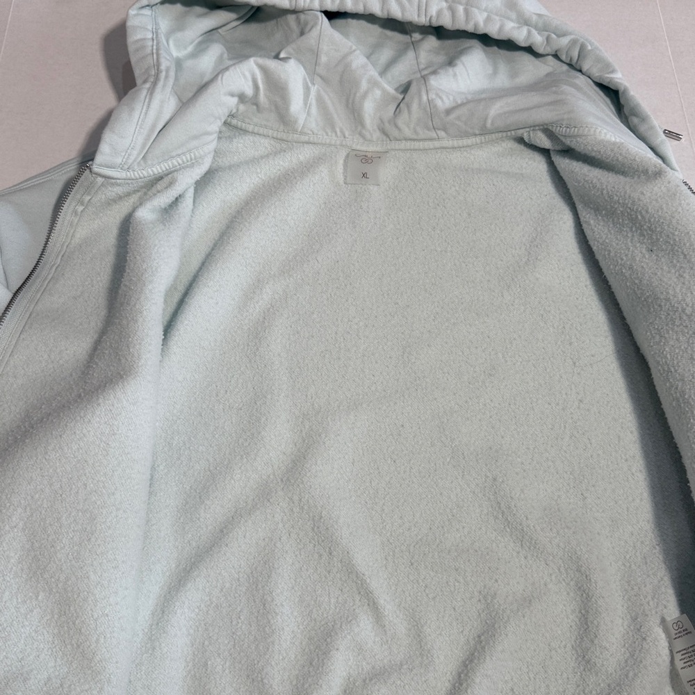 Calia Light Blue Green Zip-Up Hoodie - Picture 5 of 7